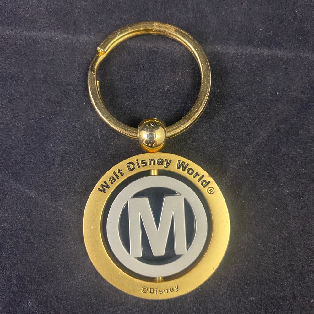 Walt Disney World Letter M Keychain Metal